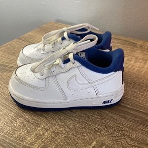 Nike Air Force 1 Blue and White Size 6C